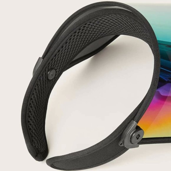 Fashionable Holographic Visor Hat / Face Cover - Picture 2 of 5